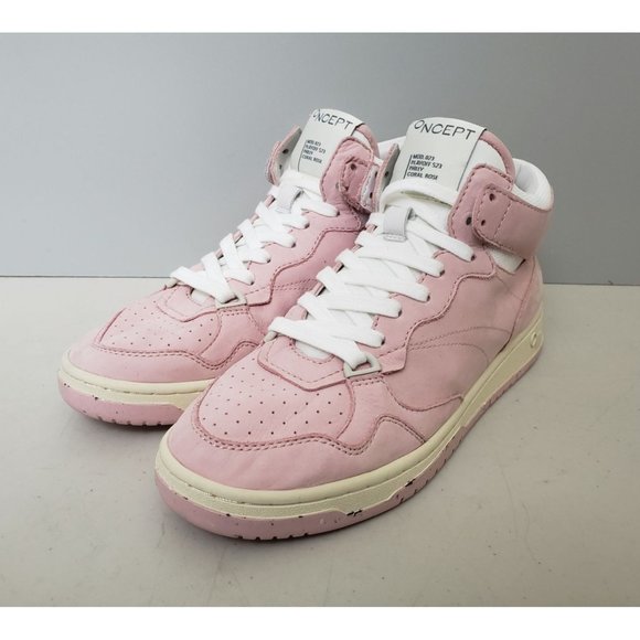 ONCEPT Philly Mid Top Sneakers in Coral Rose Pink Size 9